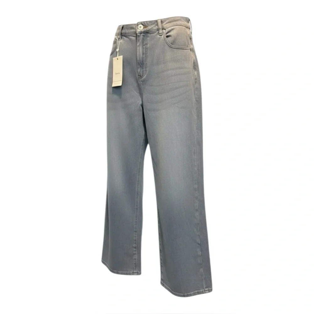 NWT Elleven Jeans Light Blue Loose Fit Straight Leg High Waisted Womens Large - Picture 14 of 16